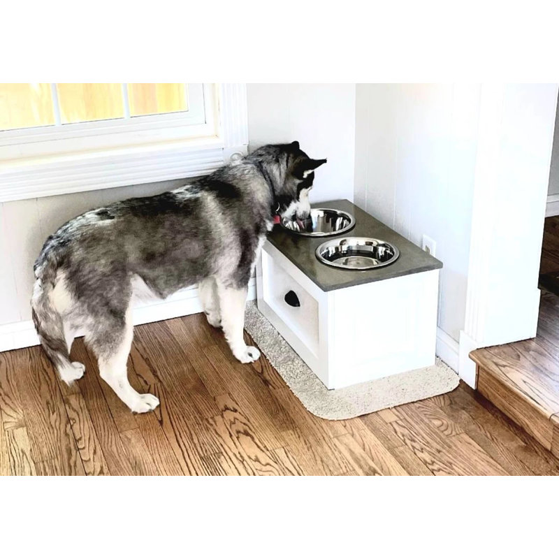 The b Ranch Woodworks Large Dog Elevated Feeder Wayfair